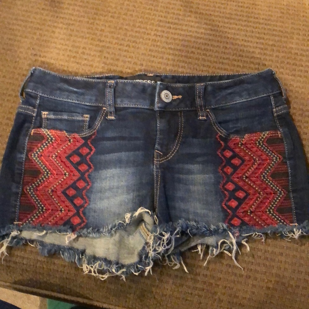 Express jeans denim shorts